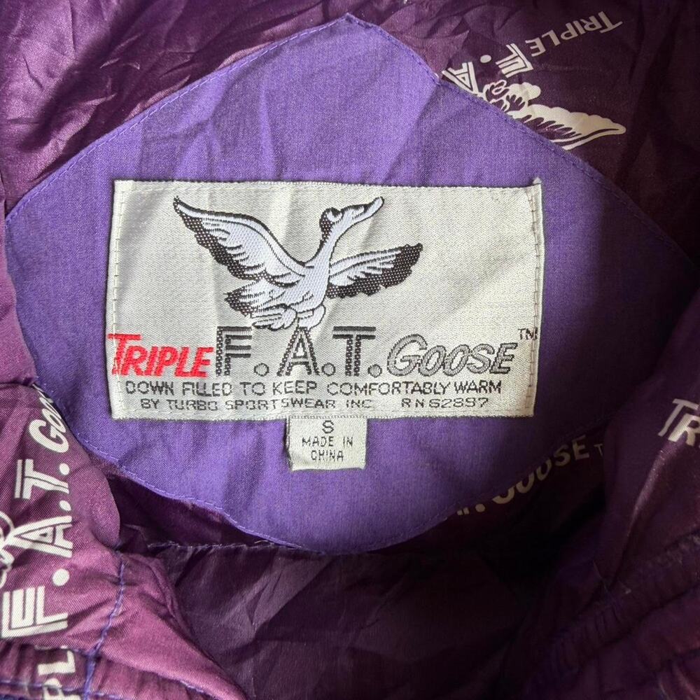 Purple triple‎ fat goose puffer - Picture 5 of 8